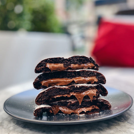 CHOCOLATE HAZELNUT CRINKLE COOKIE